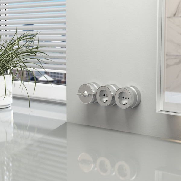 Изображение товара Выключатель Werkel Vintage W5822054 (серебро матовый/хром)