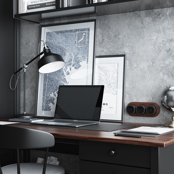 Изображение товара Розетка Werkel Vintage W5871051 (черный матовый/хром)