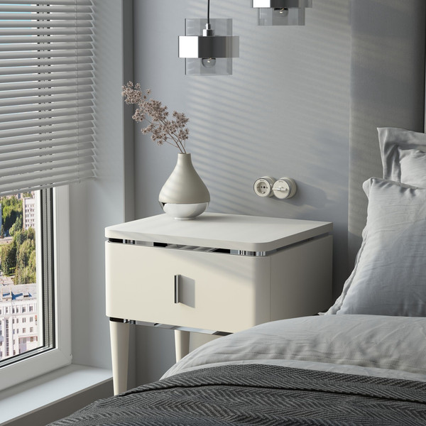 Изображение товара Розетка Werkel Vintage W5871055 (слоновая кость матовый/хром)