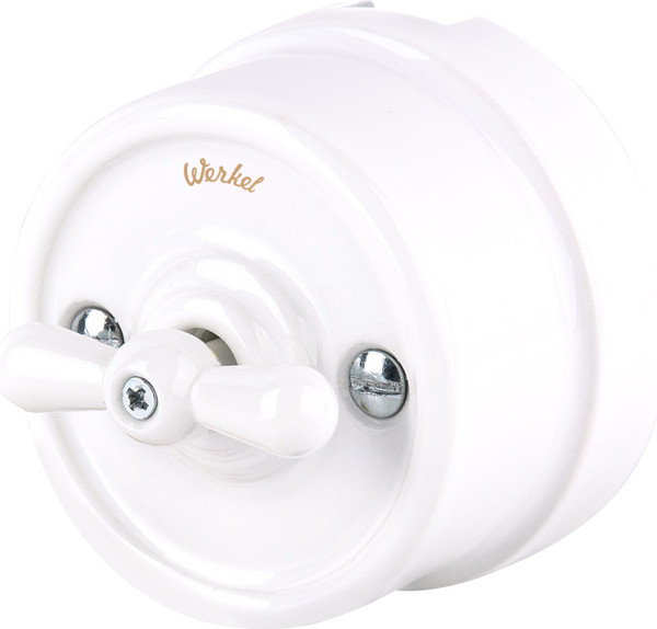Изображение товара Выключатель Werkel Ретро W5620001 (белый)