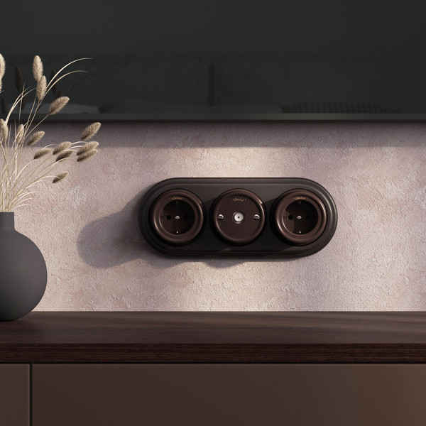 Изображение товара Розетка Werkel Ретро ТВ W5683014 (коричневый)