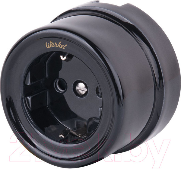 Изображение товара Розетка Werkel Ретро W5671008 (черный)