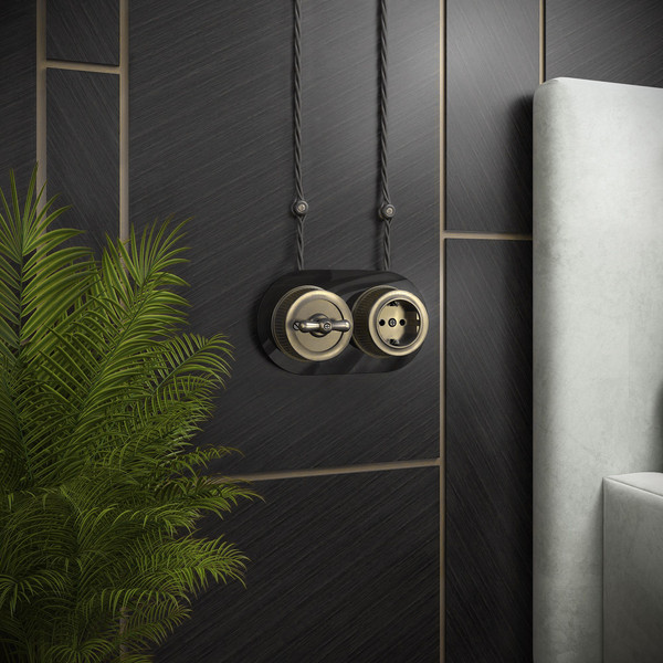 Изображение товара Выключатель Werkel Ретро W5712012 (бронзовый)