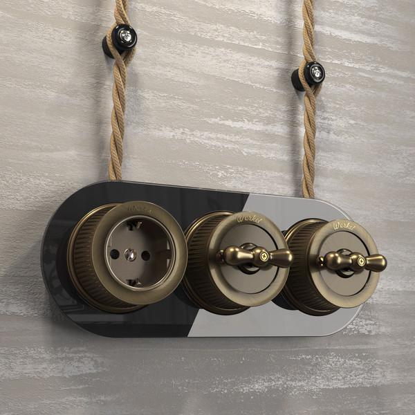 Изображение товара Выключатель Werkel Ретро W5712012 (бронзовый)