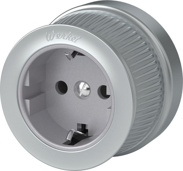Изображение товара Розетка Werkel Ретро W5771022 (матовый хром)