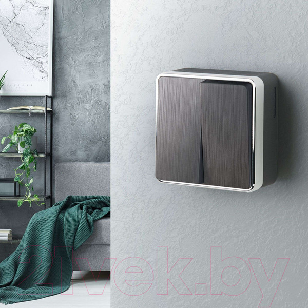 Изображение товара Выключатель Werkel Gallant W5020004 (графит рифленый)