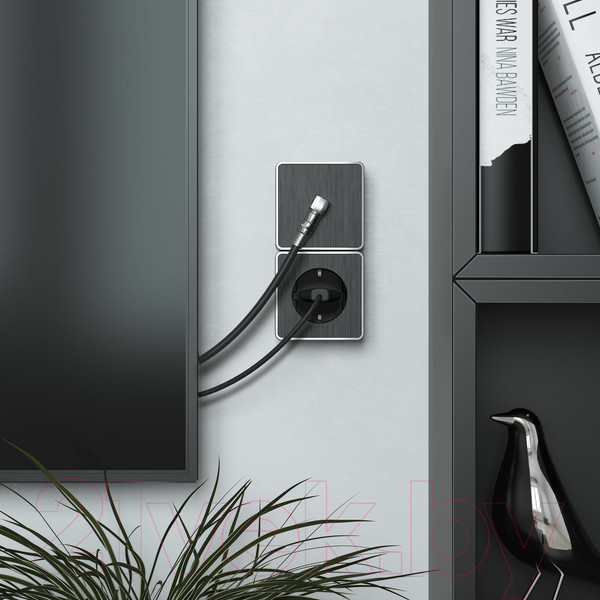 Изображение товара Розетка Werkel Gallant ТВ W5083004 (графит рифленый)