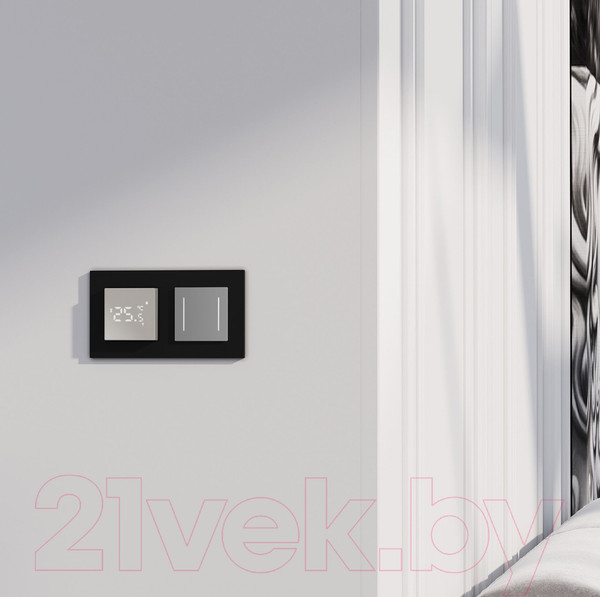 Изображение товара Терморегулятор для теплого пола Werkel Умный W1151217 (дымчатый)