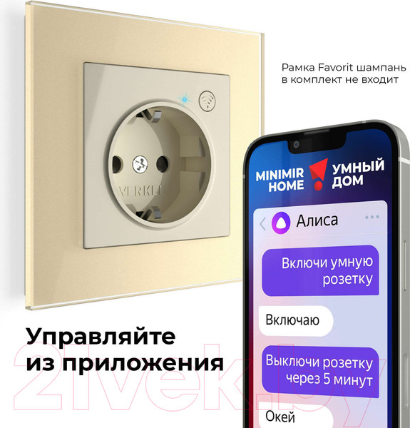 Изображение товара Умная розетка Werkel W1171603 (слоновая кость)