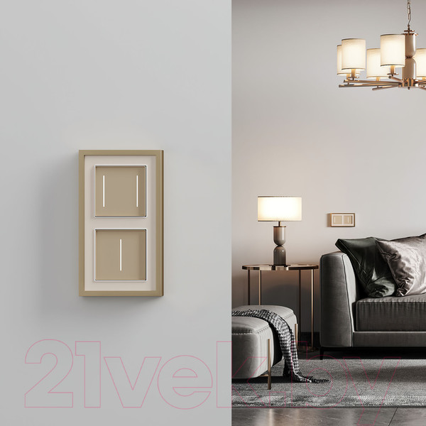 Изображение товара Умный выключатель Werkel W4513011 (шампань)