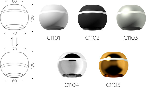 Изображение товара Плафон Ambrella C1102 SBK (черный песок)