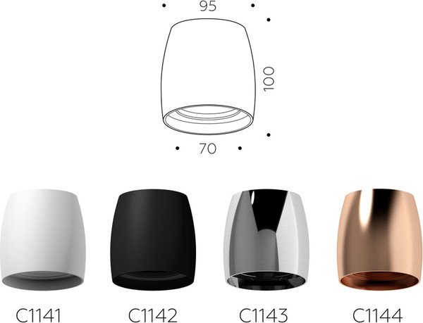 Изображение товара Плафон Ambrella C1141 SWH (белый песок)