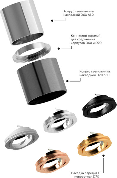 Изображение товара Плафон Ambrella C7403 DCH (черный хром)
