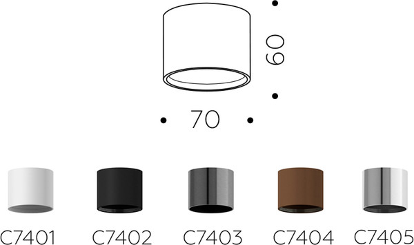 Изображение товара Плафон Ambrella C7403 DCH (черный хром)