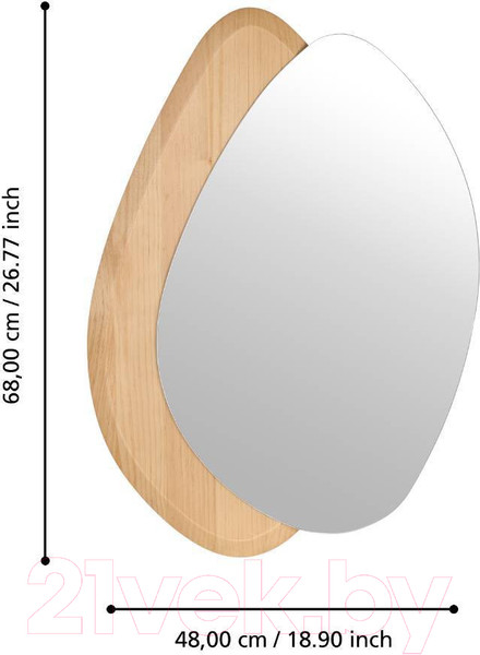 Изображение товара Зеркало Eglo Lioma 425049 (натуральный)