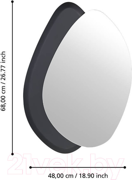 Изображение товара Зеркало Eglo Lioma 425051 (черный)