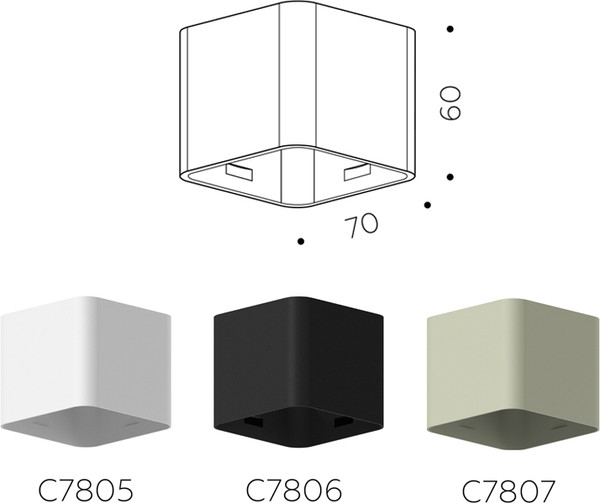 Изображение товара Плафон Ambrella C7807 SGR (серый песок)