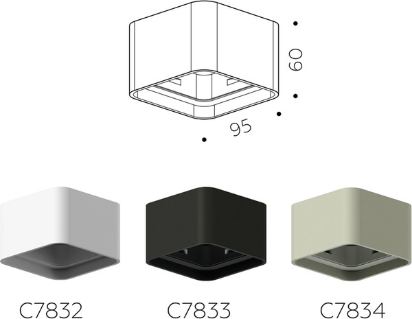 Изображение товара Плафон Ambrella C7832 SWH (белый песок)