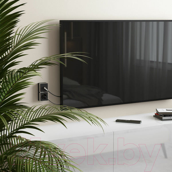 Изображение товара Розетка Werkel Gallant ТВ W5083035 (черный/хром)