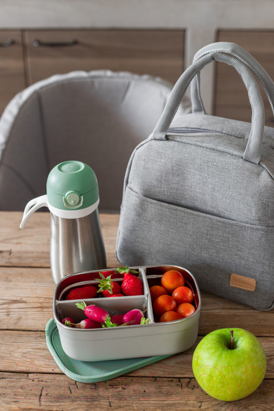 Изображение товара Ланч-бокс Beaba Boite Repas Inox Gris 914004 (V/Vert S)