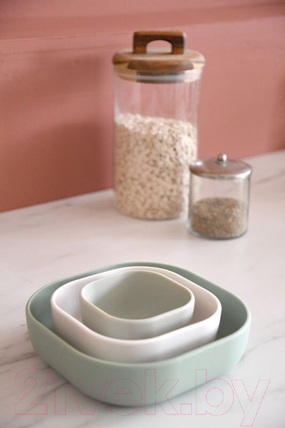 Изображение товара Набор тарелок для кормления Beaba Bols Silicone Gigognes 913567 (3шт, Green)