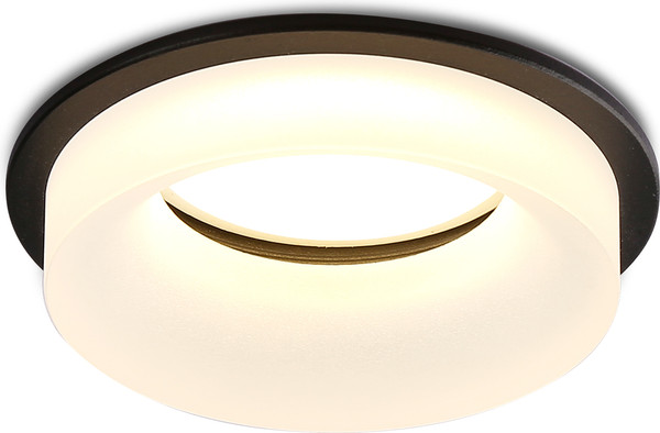 Изображение товара Точечный светильник Ambrella TN1303 BK/FR (черный/белый матовый)