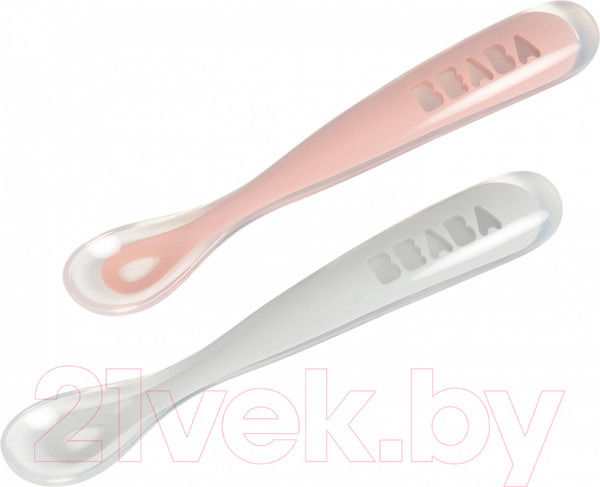 Изображение товара Набор столовых ложек для кормления Beaba 913469 (Pink)