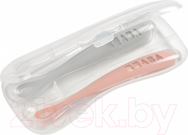 Изображение товара Набор столовых ложек для кормления Beaba 913469 (Pink)