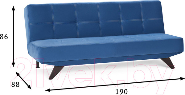 Изображение товара Диван Mio Tesoro Эрик 091 (840 синий)