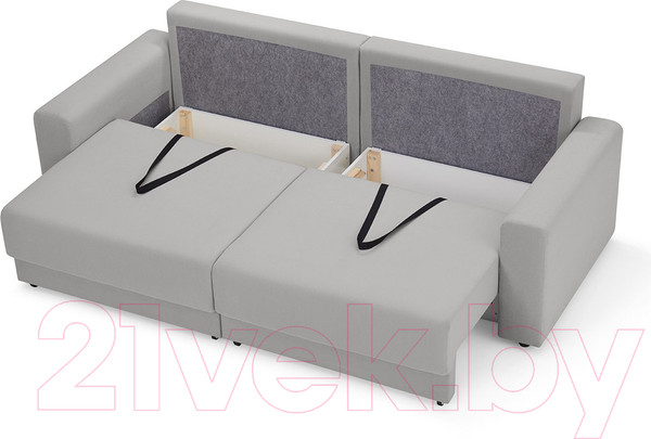 Изображение товара Диван Mio Tesoro Таун 264 1.5ек-1.5ек (1366 светло-серый)