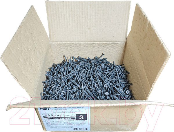 Изображение товара Саморез RBT СГКД/Ф 3.5x45 крупный шаг (3кг)