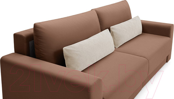 Изображение товара Диван Mio Tesoro Таун 264 1.5ек-1.5ек (1369 коричневый)