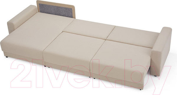 Изображение товара Диван угловой Mio Tesoro Таун 264 1.5ек-1.5ек-1.5пф (1368 бежевый)