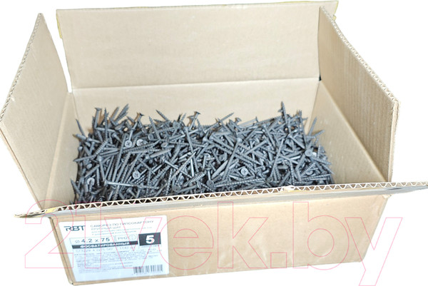 Изображение товара Саморез RBT СГКД/Ф 4.2x75 крупный шаг (5кг)