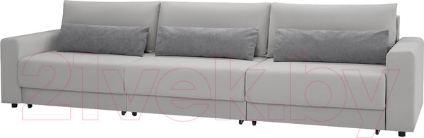 Изображение товара Диван Mio Tesoro Таун 264 1.5ек-1.5ек-1.5ек (1366 светло-серый)