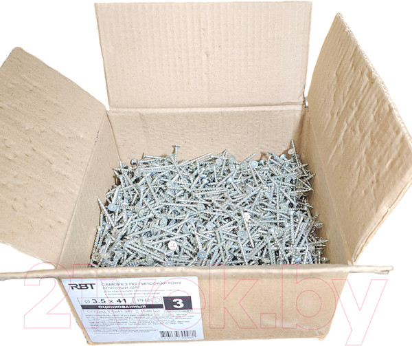 Изображение товара Саморез RBT СГКД/Ц 3.5x41 крупный шаг (3кг)
