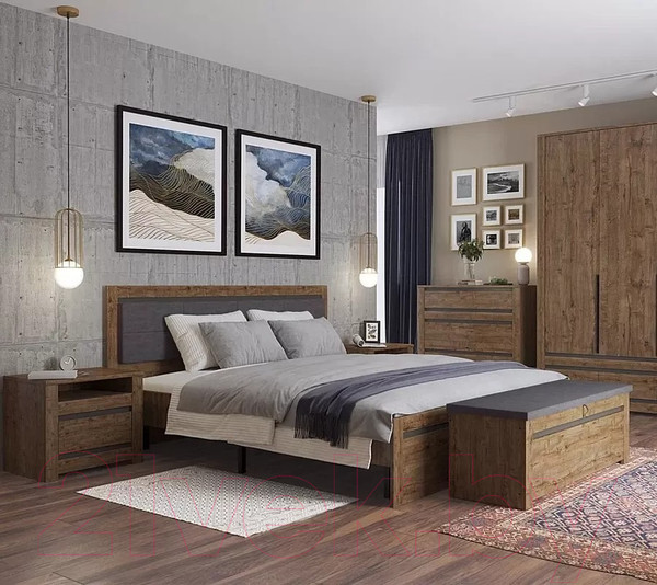 Изображение товара Прикроватная тумба Black Red White Kada S404-KOM1S (дуб April)