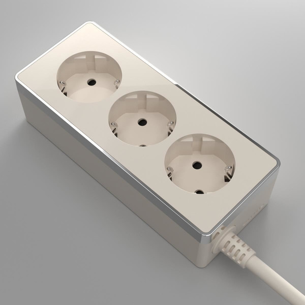 Изображение товара Удлинитель Werkel Gallant 3х2К+З W6523603 (3м, слоновая кость)