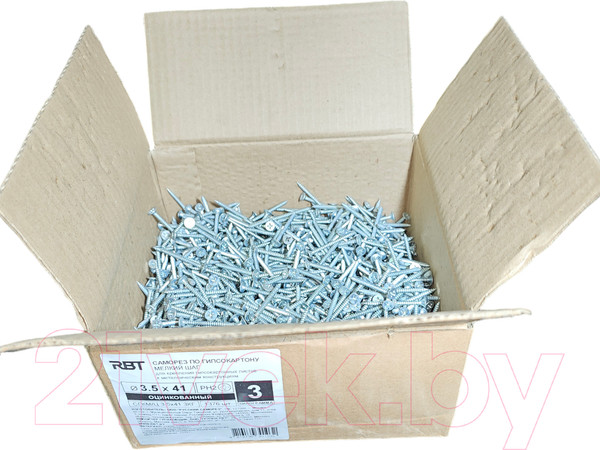Изображение товара Саморез RBT СГКМ/Ц 3.5x41 мелкий шаг (3кг)