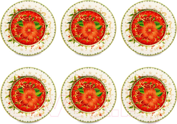 Изображение товара Набор тарелок Lamart Palais Royal Рождественская звезда / LMR-22134-6