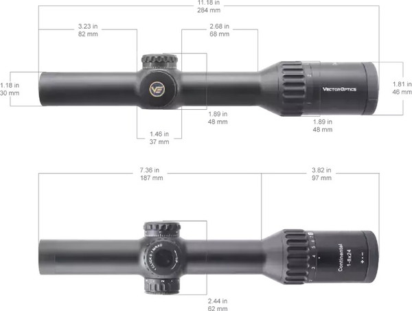 Изображение товара Оптический прицел Vector Optics Continental 1-8x24 SCOC-37