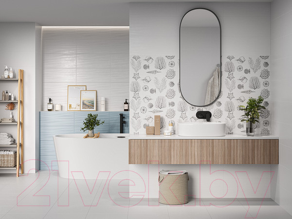 Изображение товара Плитка Gracia Ceramica Aqua White Wall 01 (250x600)