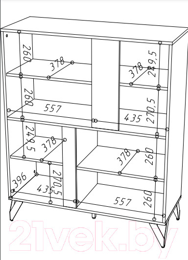 Изображение товара Тумба НК Мебель Reno КД-2 (черный)