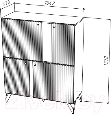Изображение товара Тумба НК Мебель Reno КД-2 (черный)