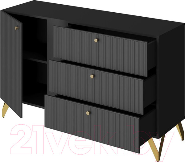 Изображение товара Тумба НК Мебель Reno КД-3 (черный)
