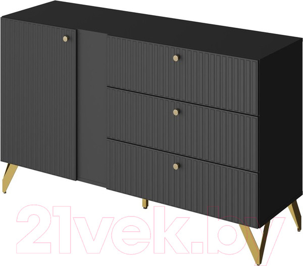 Изображение товара Тумба НК Мебель Reno КД-3 (черный)