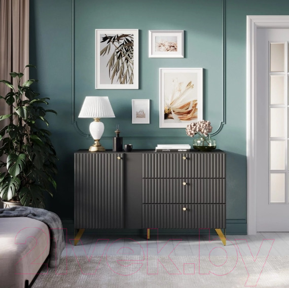 Изображение товара Тумба НК Мебель Reno КД-3 (черный)