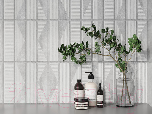 Изображение товара Плитка Gracia Ceramica Cameo Grey Wall 01 (250x600)