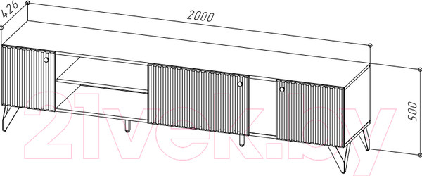 Изображение товара Тумба НК Мебель Reno ТВ-200 (белый)