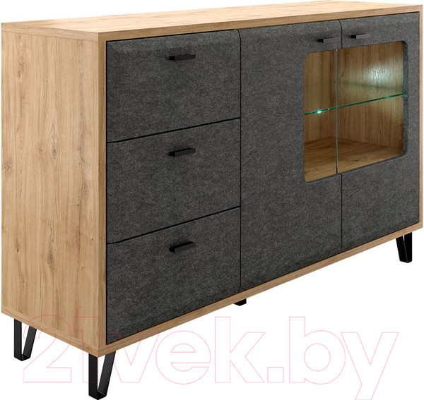 Изображение товара Тумба Black Red White KOM2W3S Grace с подсветкой (дуб наварра)